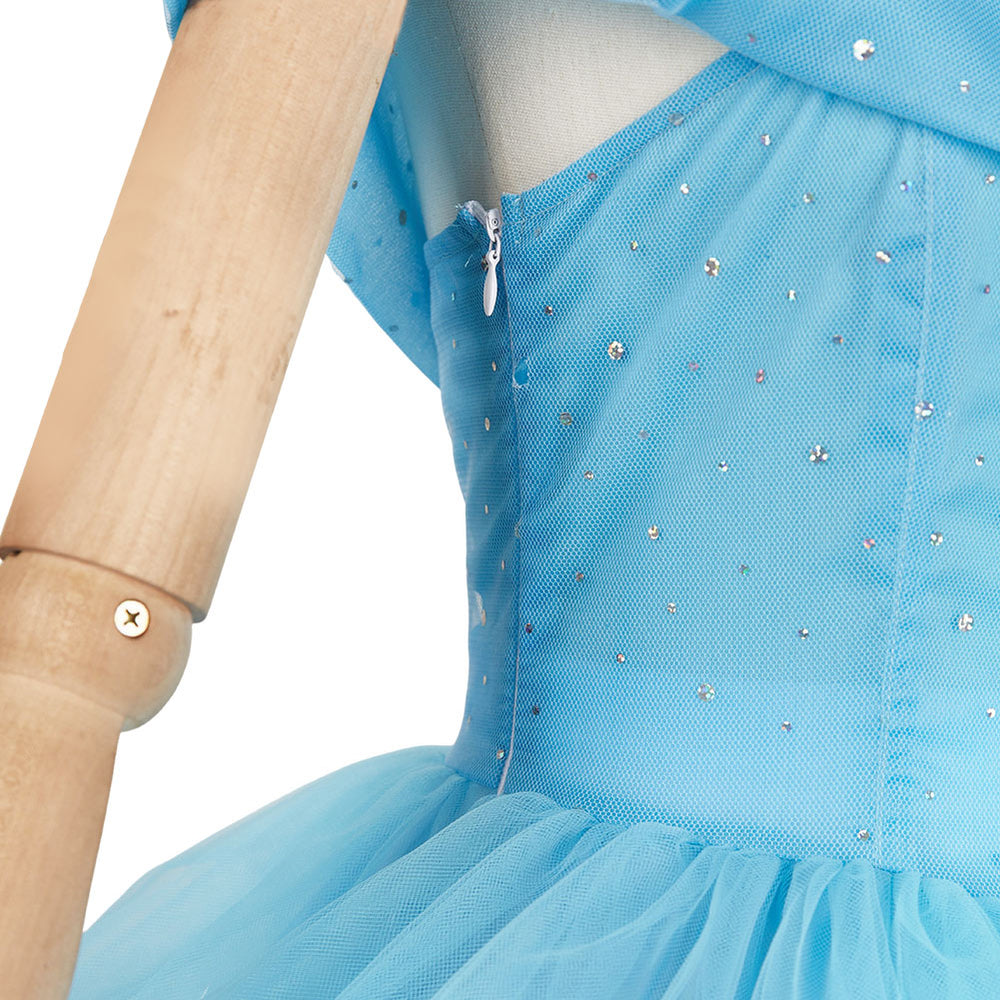 The Substance 2024 Sue Women Blue Dress Carnival Halloween Cosplay Costume The Substance 2024 Sue Women Blue Dress Carnival Halloween Cosplay Costume