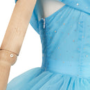 The Substance 2024 Sue Women Blue Dress Carnival Halloween Cosplay Costume