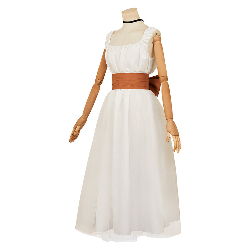 ugly white dress The Stepsister Elvira Women Halloween Carnival Party Cosplay Costume The Ugly Stepsister 2025 Elvira