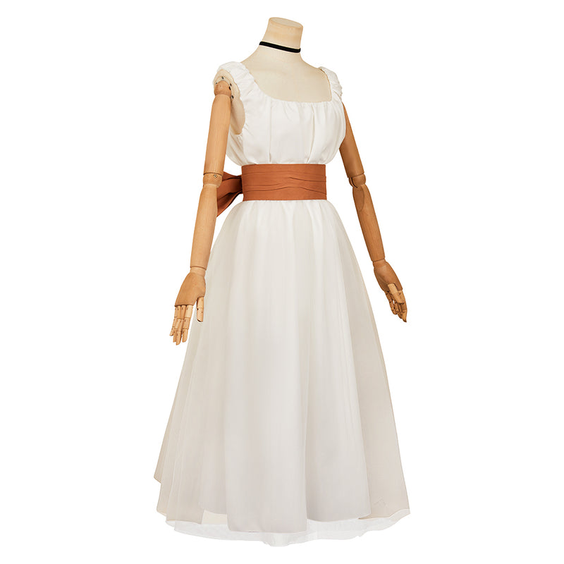 The Ugly Stepsister 2025 Elvira Women White Dress Carnival Halloween Cosplay Costume The Ugly Stepsister 2025 Elvira Women White Dress Carnival Halloween Cosplay Costume