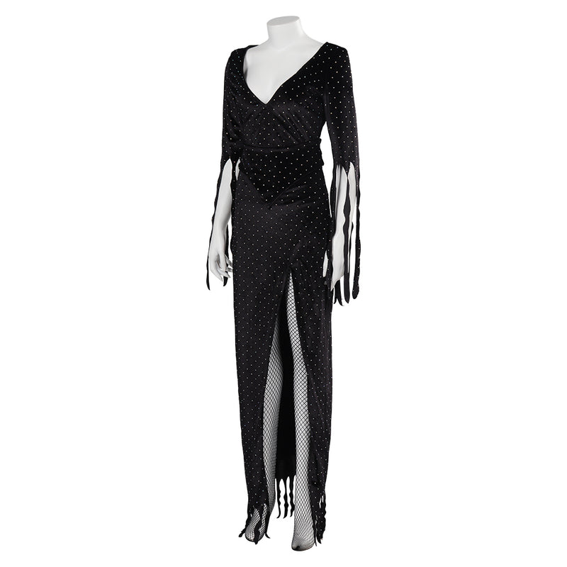 The Vampira Show TV Vampira Women Black Dress Party Carnival Halloween Cosplay Costume