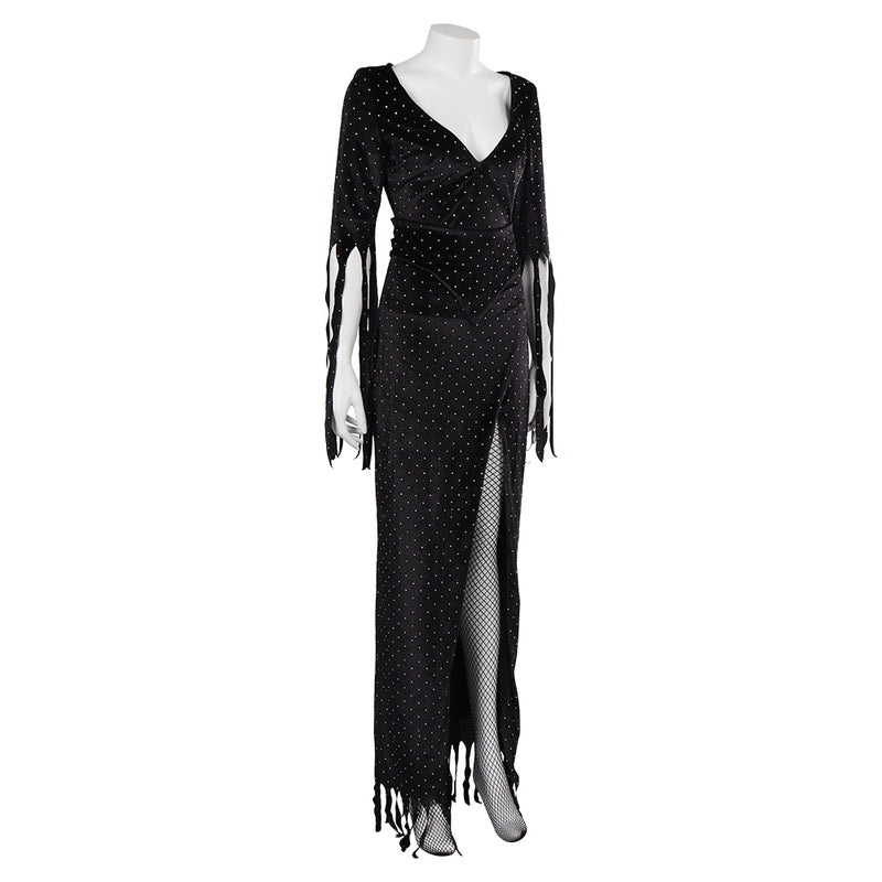 The Vampira Show TV Vampira Women Black Dress Party Carnival Halloween Cosplay Costume