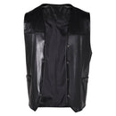 The Walking Dead Daryl Dixon Black Leather Vest Carnival Halloween Cosplay Costume
