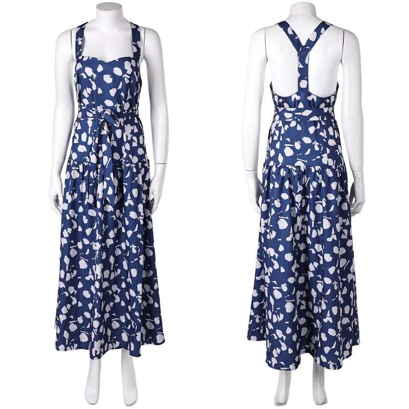 The White Lotus Season 3 (2025) Kate Bohr Women Blue Dress Cosplay Costume The White Lotus Season 3 (2025) Kate Bohr Women Blue Dress Cosplay Costume