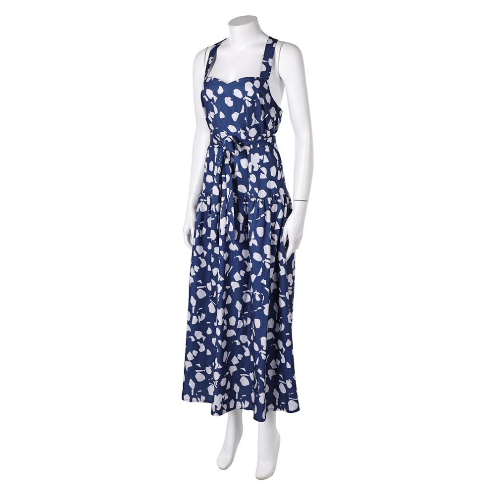 The White Lotus Season 3 (2025) Kate Bohr Women Blue Dress Cosplay Costume