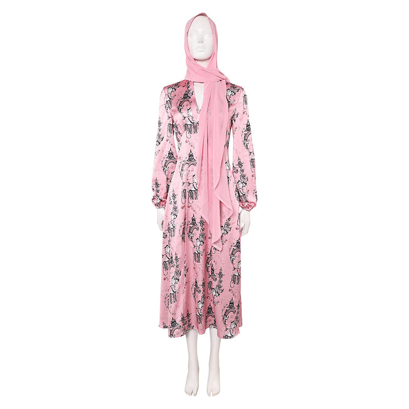 The White Lotus Season 3 (2025) Tanya McQuoid Women Pink Dress Cosplay Costume | Cossky The White Lotus Season 3 (2025) Tanya McQuoid Women Pink Dress Cosplay Costume | Cossky