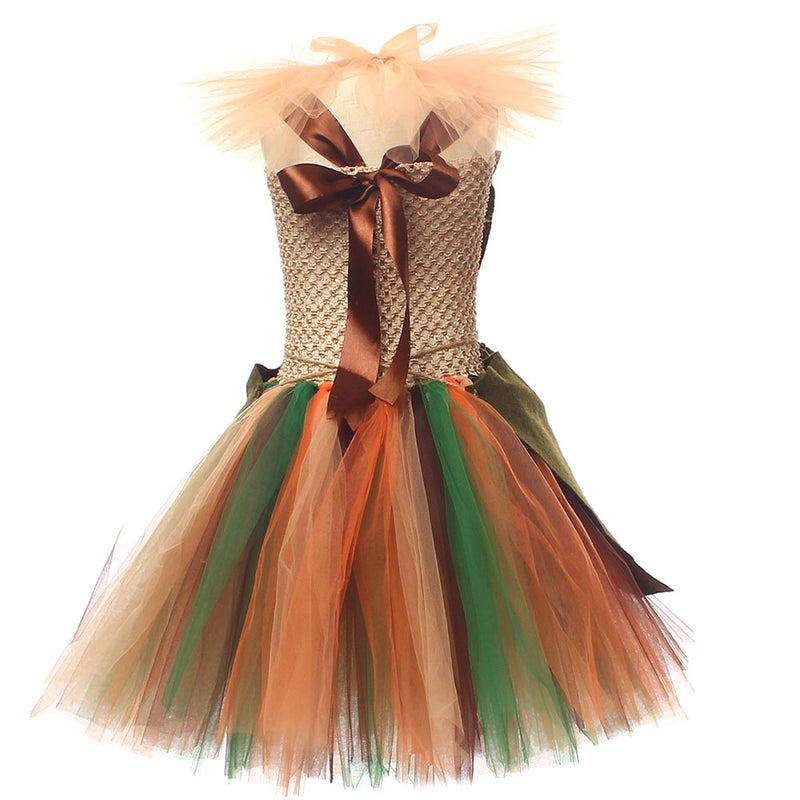 The Wizard of Oz Scarecrow Kids Children Brown Dress Party Carnival Halloween Cosplay Costume The Wizard of Oz Scarecrow Kids Children Brown Dress Party Carnival Halloween Cosplay Costume