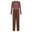 The Wizard of the Emerald City Ellie Smith Brown Overall Set Women Halloween Carnival Party Cosplay Costume