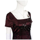 Titanic Rose DeWitt Bukater Women Red Dress Carnival Halloween Cosplay Costume