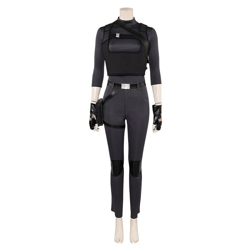 Tomb Raider: The Legend of Lara Croft 2024 Lara Croft Women Black Outfit Cosplay Costume