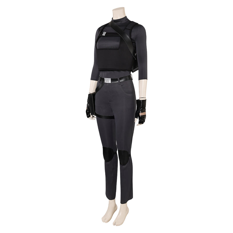 Tomb Raider: The Legend of Lara Croft 2024 Lara Croft Women Black Outfit Cosplay Costume