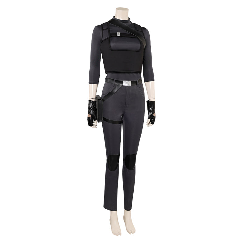 Tomb Raider: The Legend of Lara Croft 2024 Lara Croft Women Black Outfit Cosplay Costume