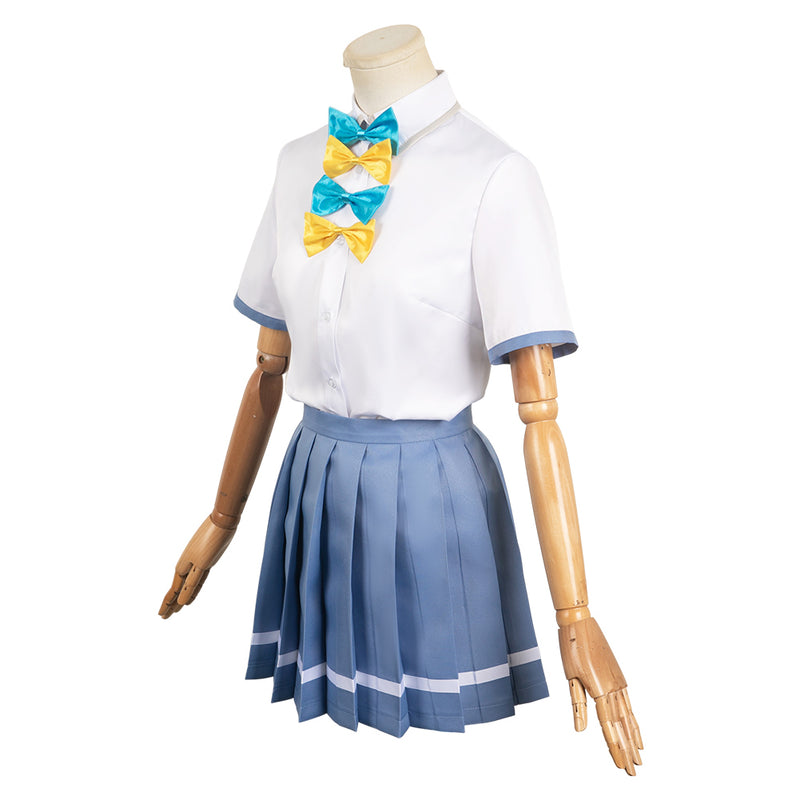 Too Many Losing Heroines! Anime Yanami Anna Women Blue Uniform Party Carnival Halloween Cosplay Costume
