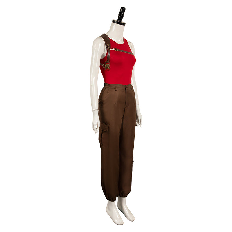 Twisters 2024 Movie Kate Carter Women Red Brown Outfit Party Carnival Halloween Cosplay Costume