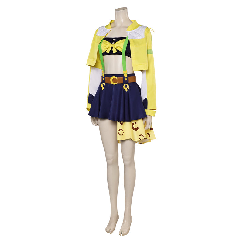 Uma Musume Pretty Derby Anime Jungle Pocket Women Yellow Outfit Party Carnival Halloween Cosplay Costume