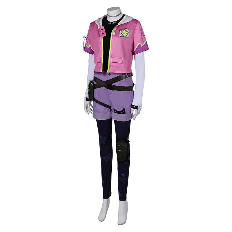 Valorant Game Clove Women Pink Outfit Party Carnival Halloween Cosplay Costume