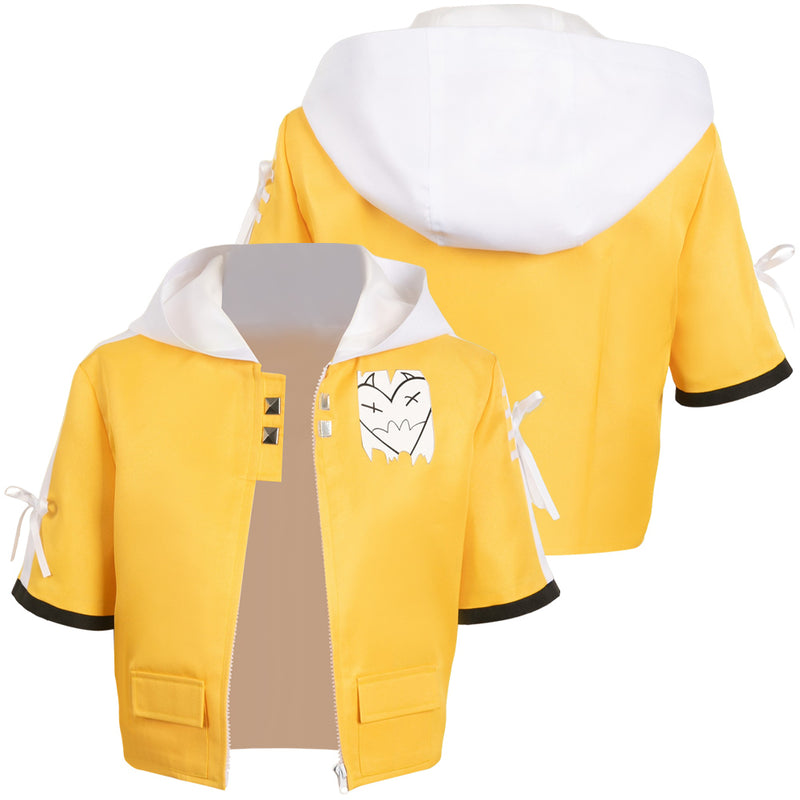 Valorant Game Clove Women Yellow Coat Party Carnival Halloween Cosplay Costume