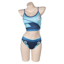 Valorant Game Jett Women Blue Swimsuit Party Carnival Halloween Cosplay Costume Original Design