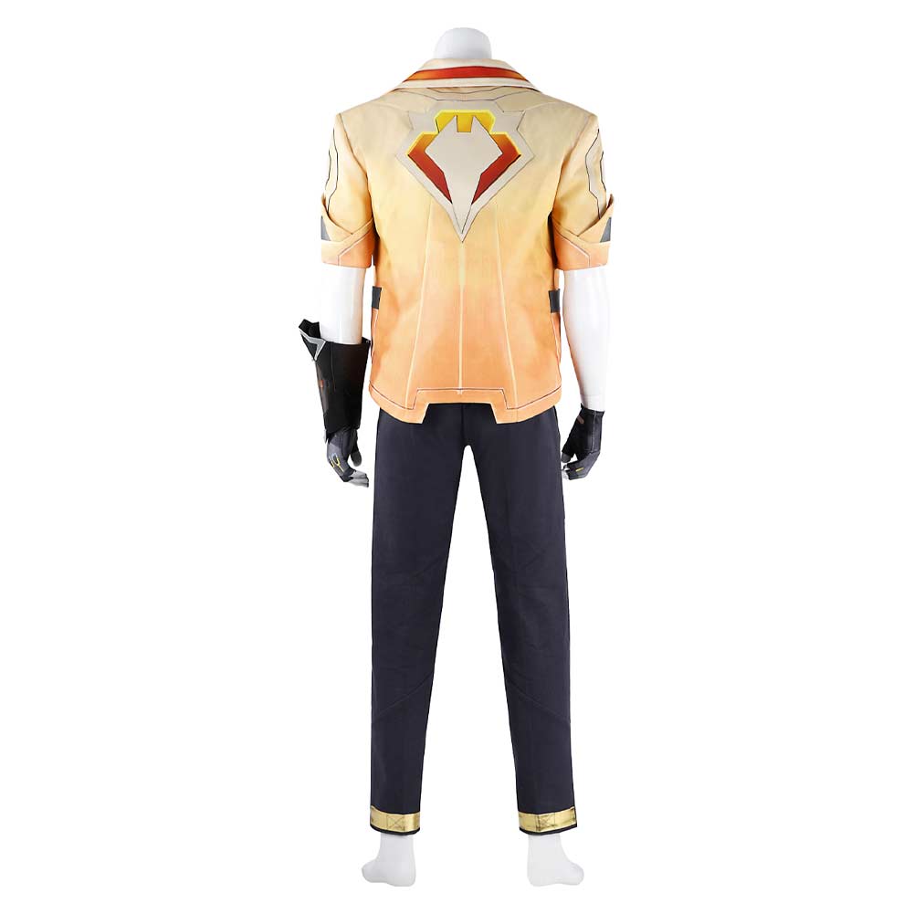 Valorant Tejo Yellow Top Pants Full Set Carnival Halloween Cosplay Costume