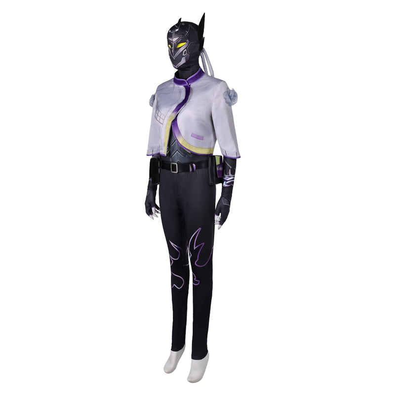 Valorant Vyse Women Black Outfit Party Carnival Halloween Cosplay Costume