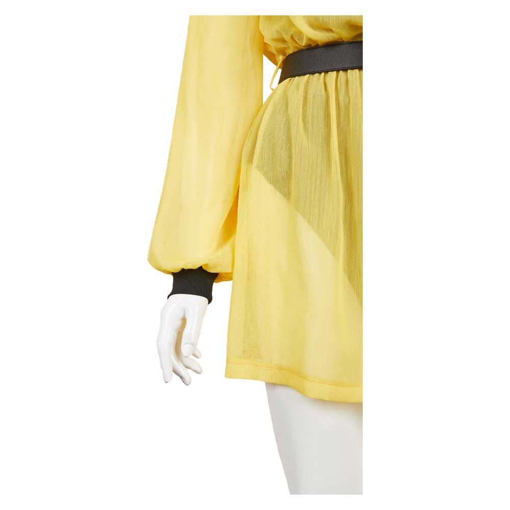 silk spectre fancy dress Sally Jupiter, Silk Spectre yellow chiffon and leather corset costume