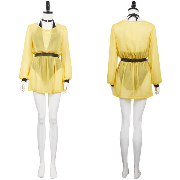 Watchmen Chapter I (2024) Silk Spectre Women Yellow Outfit Party Carnival Halloween Cosplay Costume