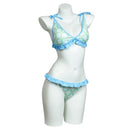 Wendy Marvell Women Green Bikini Set Swimsuit Halloween Carnival Suit Cosplay Costume