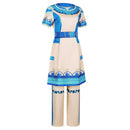 What If TV Kahhori Women Blue Top Pants Set Party Carnival Halloween Cosplay Costume