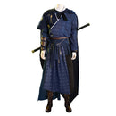 Where Winds Meet Jiang Yan Blue Fullset Outfit Men Halloween Carnival Party Cosplay Costume
