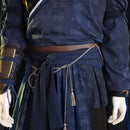 Where Winds Meet Jiang Yan Blue Fullset Outfit Men Halloween Carnival Party Cosplay Costume