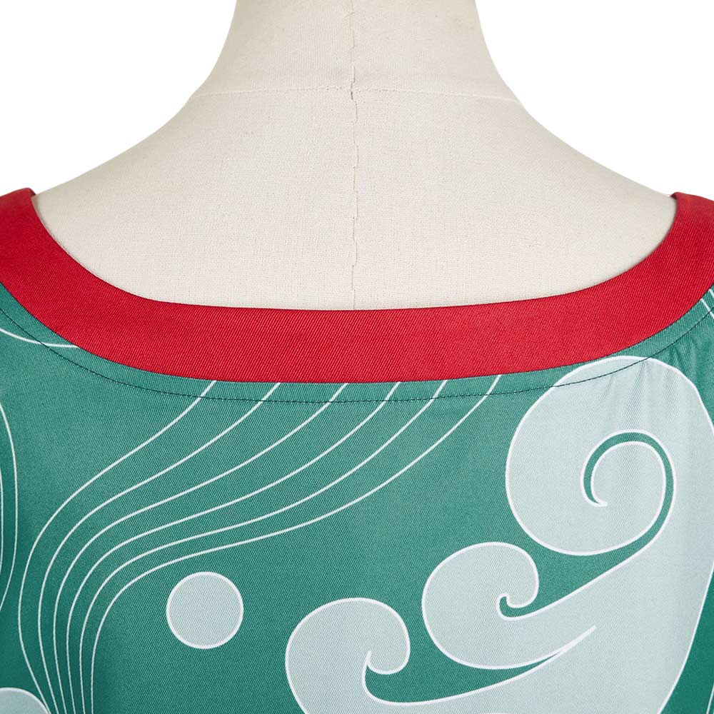 White Snake 2024 Baoqing Women Green Outfit Party Carnival Halloween Cosplay Costume main image 1