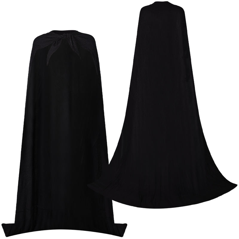 Wicked 2024 Elphaba Women Black Cloak Party Carnival Halloween Cosplay Costume