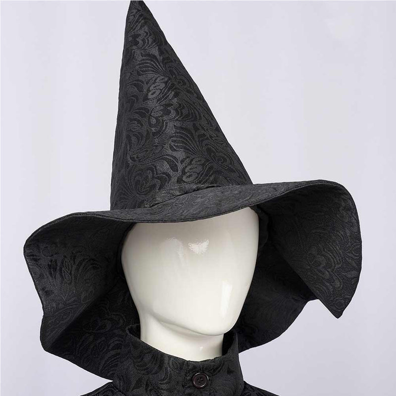 Wicked 2024 Movie Elphaba Thropp Women Black Dress Party Carnival Halloween Cosplay Costume