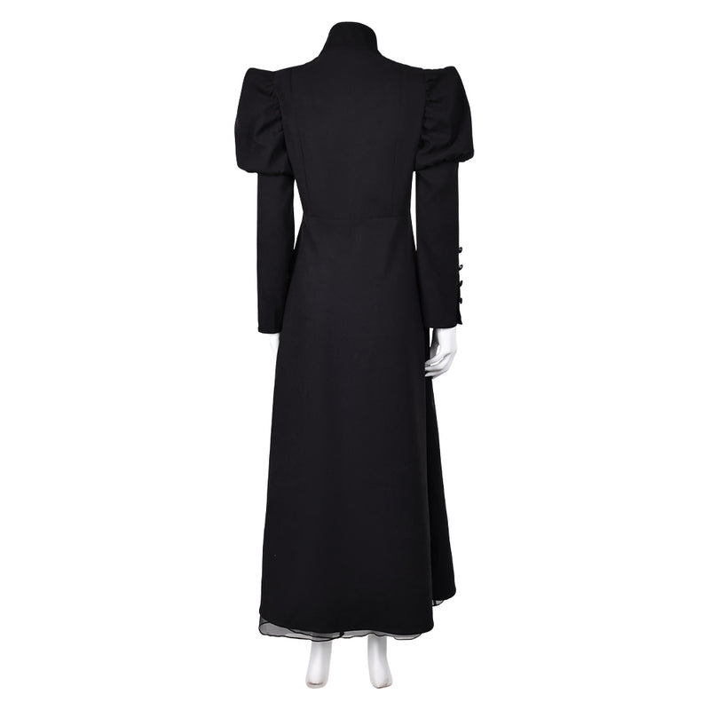 Wicked 2024 Movie Elphaba Witch Women Black Dress Party Carnival Halloween Cosplay Costume