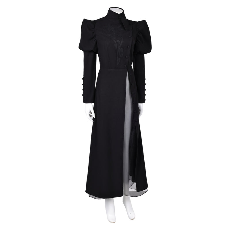 Wicked 2024 Movie Elphaba Witch Women Black Dress Party Carnival Halloween Cosplay Costume