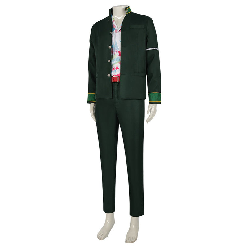 Wind Breaker 2024 Anime Mitsuki Kiryu Green Suit Party Carnival Halloween Cosplay Costume