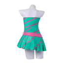Winx Club Stella Women Green Dress Carnival Halloween Cosplay Costume