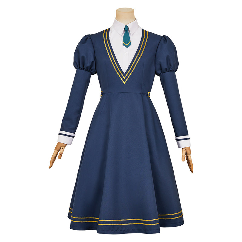 Witch Watch Nemu Miyao Women Blue Dress Carnival Halloween Cosplay Costume Witch Watch Nemu Miyao Women Blue Dress Carnival Halloween Cosplay Costume