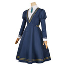 Witch Watch Nemu Miyao Women Blue Dress Carnival Halloween Cosplay Costume
