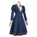 Witch Watch Nemu Miyao Women Blue Dress Carnival Halloween Cosplay Costume