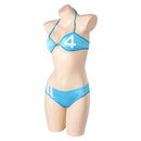 Women Blue Bikini Set Swimsuit Outfit Carnival Halloween Cosplay Costume