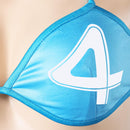 Women Blue Bikini Set Swimsuit Outfit Carnival Halloween Cosplay Costume