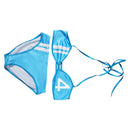 Women Blue Bikini Set Swimsuit Outfit Carnival Halloween Cosplay Costume