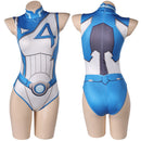 Women Blue One-piece Swimsuit Jumpsuit for Adult Carnival Halloween Cosplay Costume