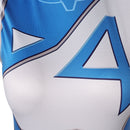 Women Blue One-piece Swimsuit Jumpsuit for Adult Carnival Halloween Cosplay Costume