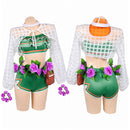 Women Green Beach Swimsuit Sunshine Costume Carnival Halloween Cosplay Costume
