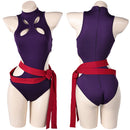 Women Purple One-piece Swimsuit Sexy Outfit Carnival Halloween Cosplay Costume