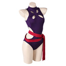 Women Purple One-piece Swimsuit Sexy Outfit Carnival Halloween Cosplay Costume