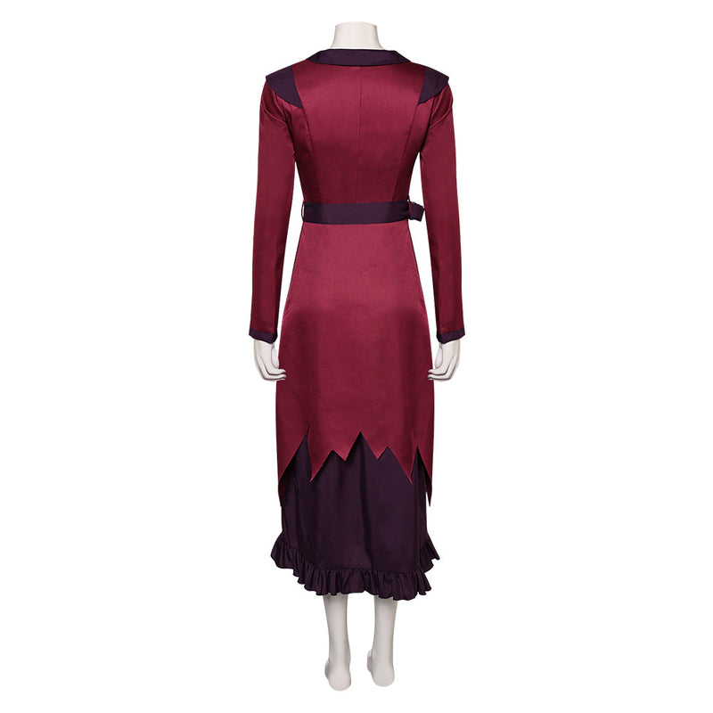 witch red dress Circe Medieval Witch Dress