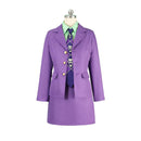 Yoshikage Kira Purple Gender Bend Suit Dress Women Halloween Carnival Party Cosplay Costume
